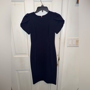 Calvin Klein Navy Midi Dress